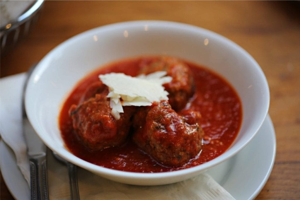 Homemade Italian Style Meatballs In Marinara